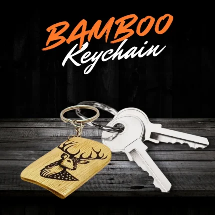 Handmade Natural Bamboo Keychain